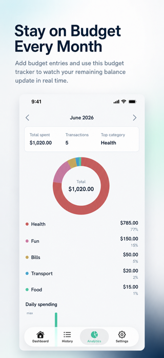 Simple: Expense Tracker Screenshot 4 of 6