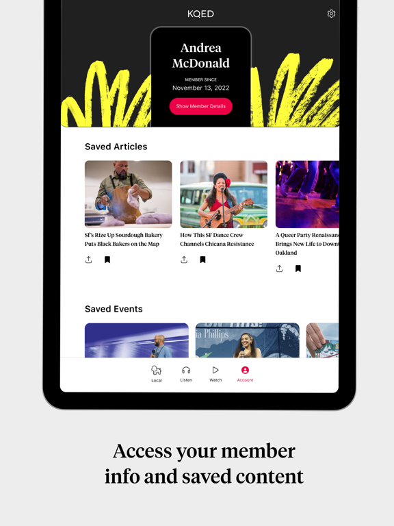 KQED: Bay Area Culture & News iPad screenshot 7 - News app