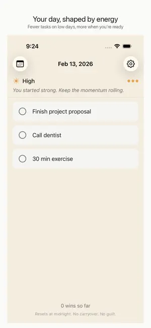 DailyWins: Energy Planner screenshot 3