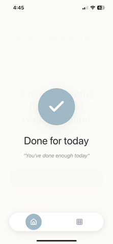 One thing a day – daily pause screenshot