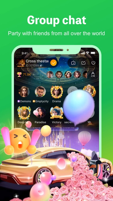 FoFoChat-Group Voice Chat Room Screenshot