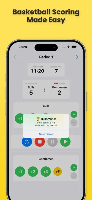 B-Ball: Basketball Scoreboard screenshot 4