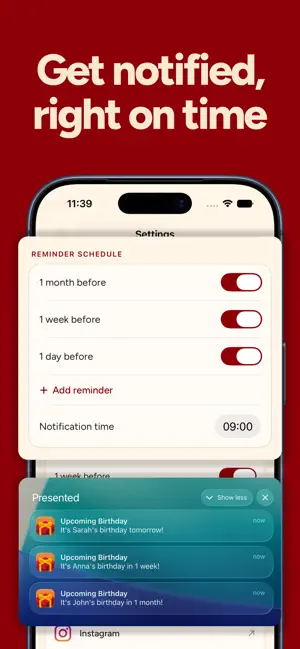 Presented: Birthday Countdown screenshot 4