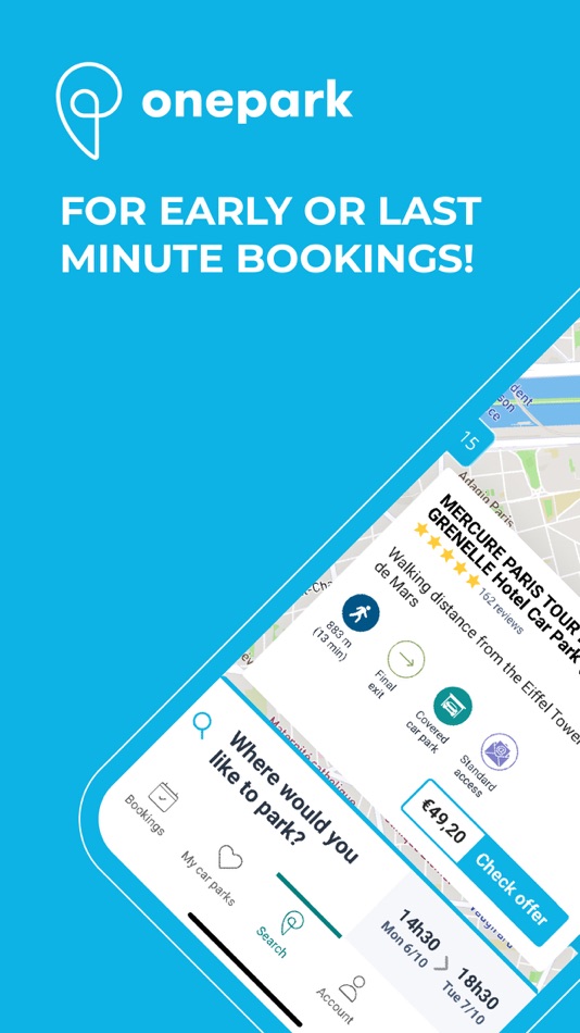 #1. Onepark, Book a parking space! (iOS) De: Onepark