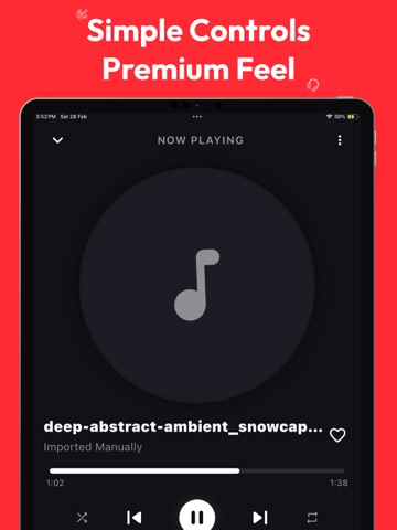 Offline Player for Mp3 Music iPad screenshot