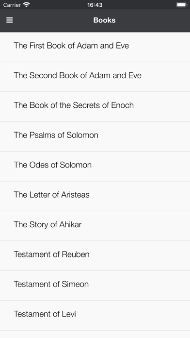 Bible Apocrypha Now Screenshot
