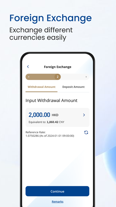 BOCOM(HK)Mobile Banking Screenshot