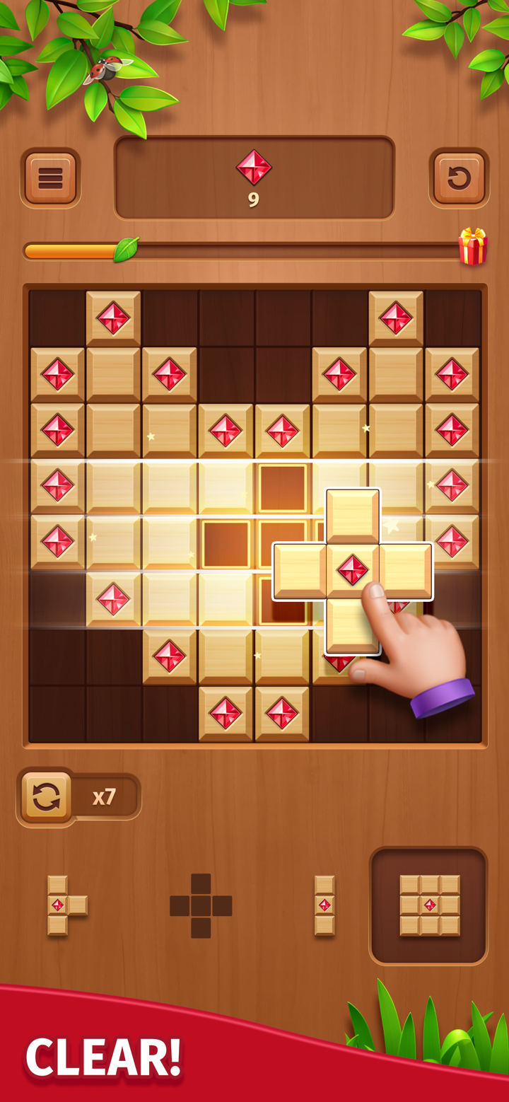 Cube Block - Woody Puzzle Game screenshot 1