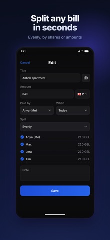 SplitCash: Split Expenses Screenshot 3 of 6
