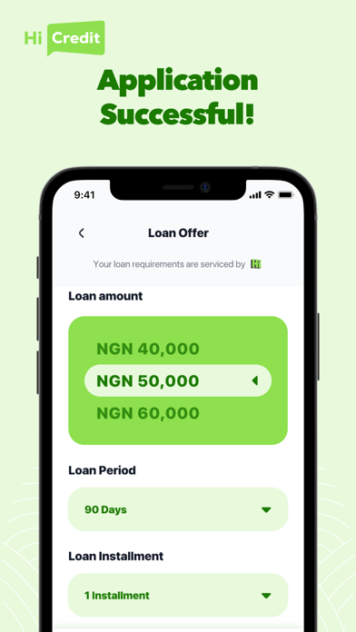 Hi Credit - Loan App Nigeria App Store preview screenshot 2