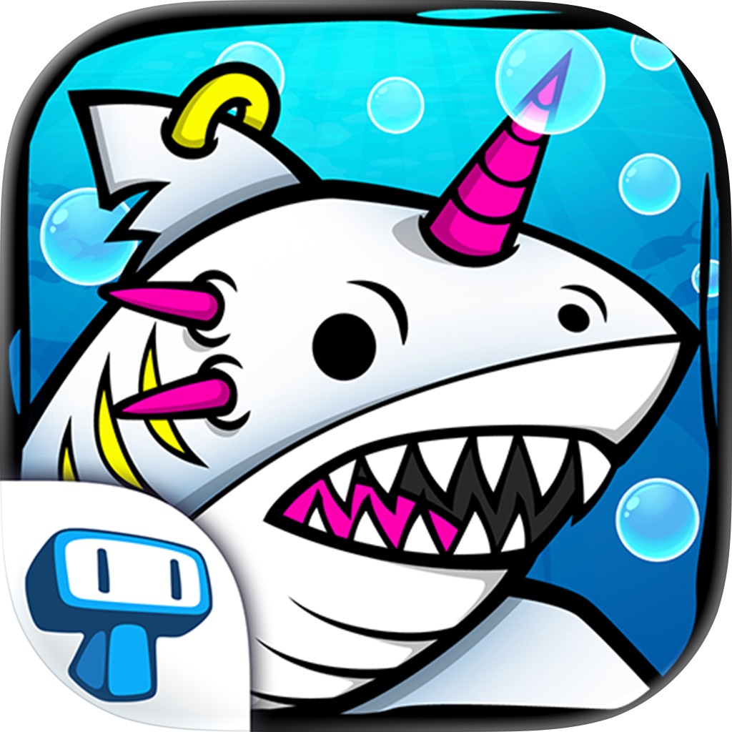 Apple App Store cover for Shark Evolution - Clicker Game