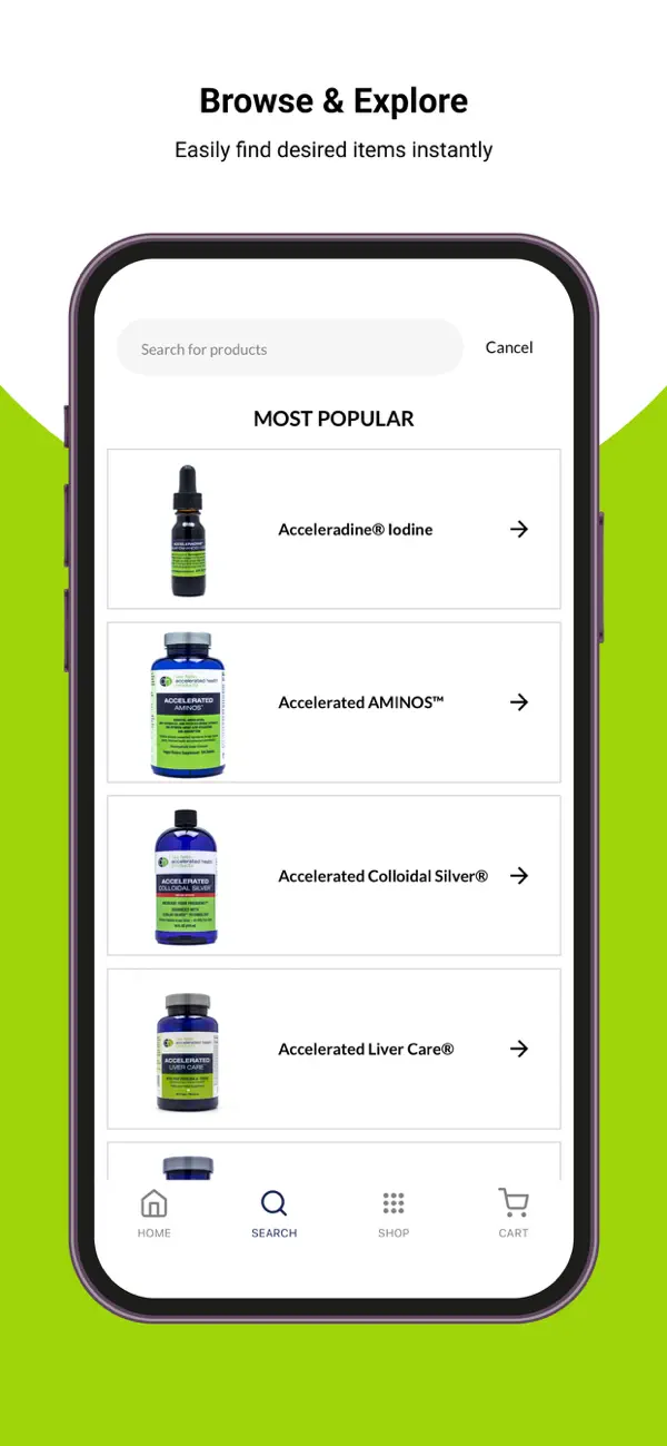 Screenshot #2 pour Accelerated Health Products
