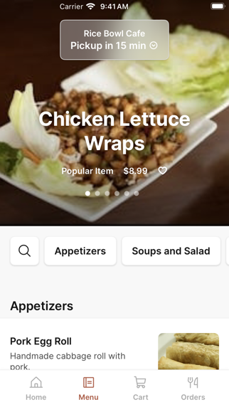 Rice Bowl Cafe iPhone screenshot 2 - Food & Drink app