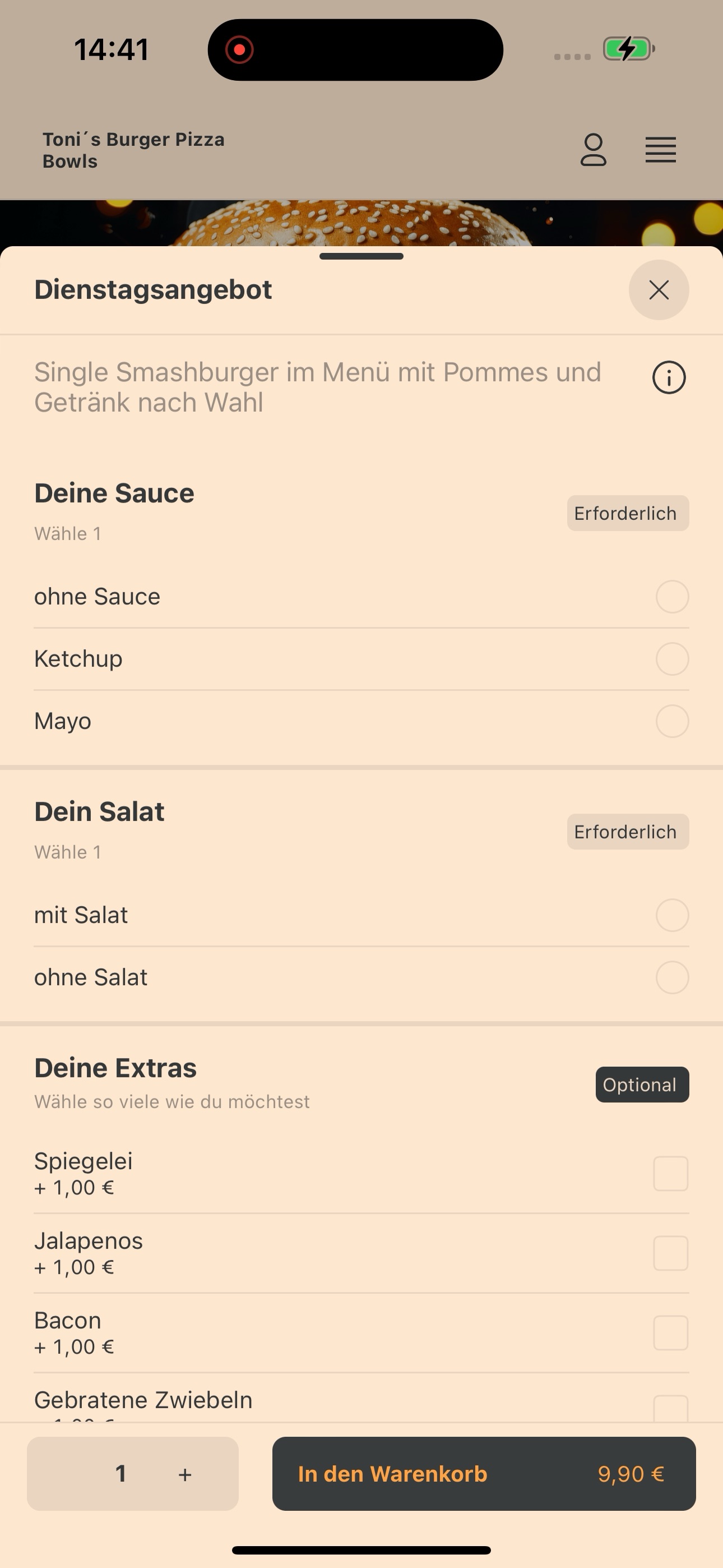 Screenshot 4 of Toni´s Burger Pizza Bowls