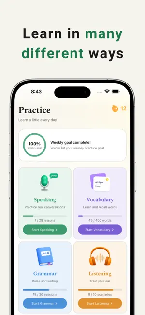 Verbi: Vocabulary Training App iPhone screenshot 4