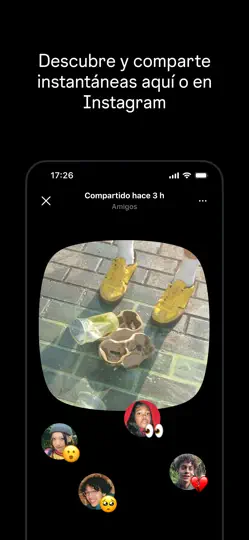 Captura de pantalla de Instants, De Instagram en iPhone 5