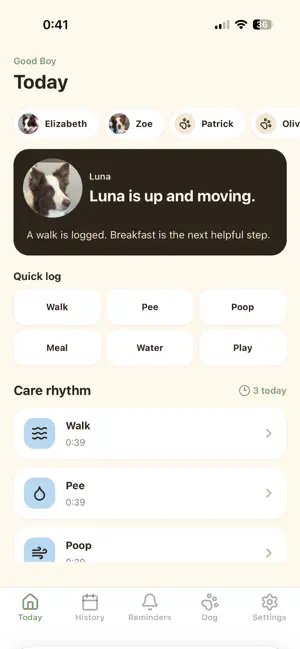 Good Boy - Dog Care Tracker screenshot 1
