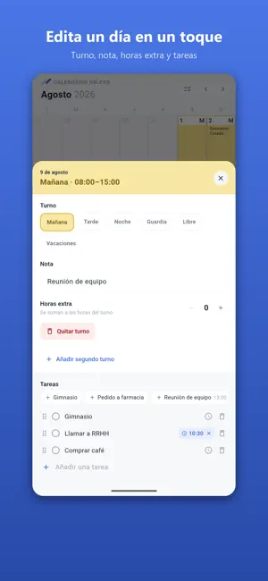 Calendario Relevo screenshot 2