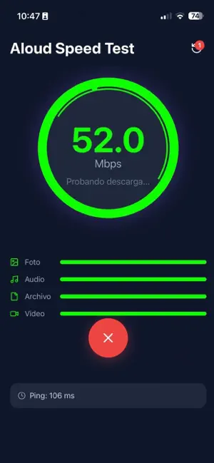 Aloud Speed Tester screenshot 3