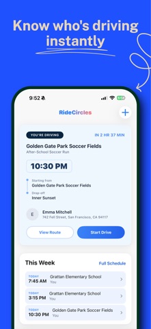 RideCircles: Kids Carpool Screenshot 4 of 7