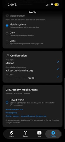 DNS Armor™ iPhone screenshot