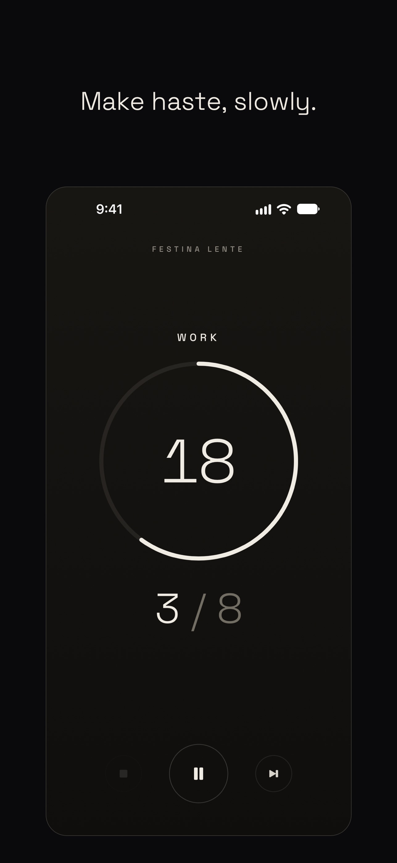 Screenshot 1 of Festina Lente