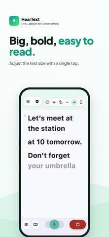 HearText – Voice to Big Text Screenshot 4 of 5