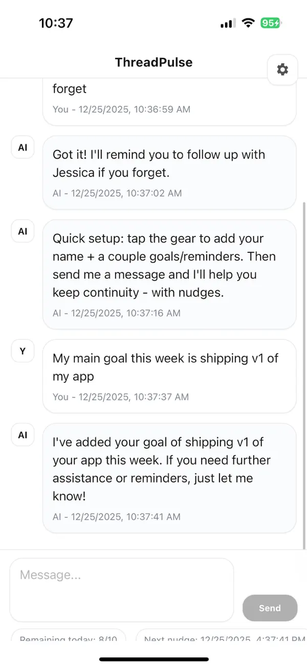 #5. ThreadPulse (iOS) โดย: YOURFULLSTACK, LLC