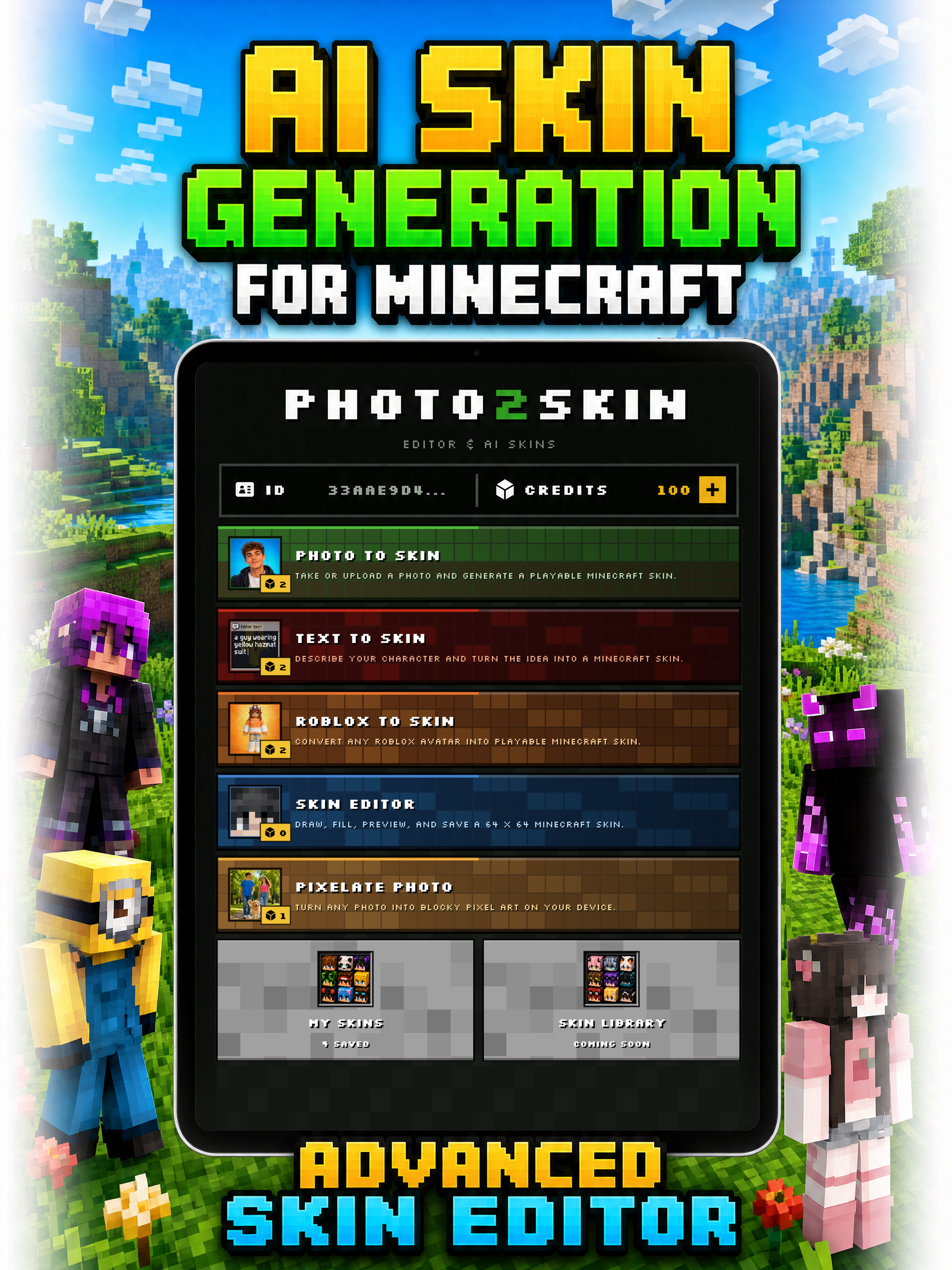 Editor, AI Skins for Minecraft screenshot 8