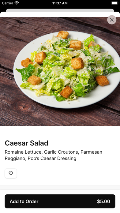 Pop's Backdoor iPhone screenshot 4 - Food & Drink app