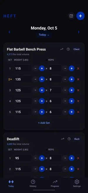 Heft: Workout Tracker screenshot 1