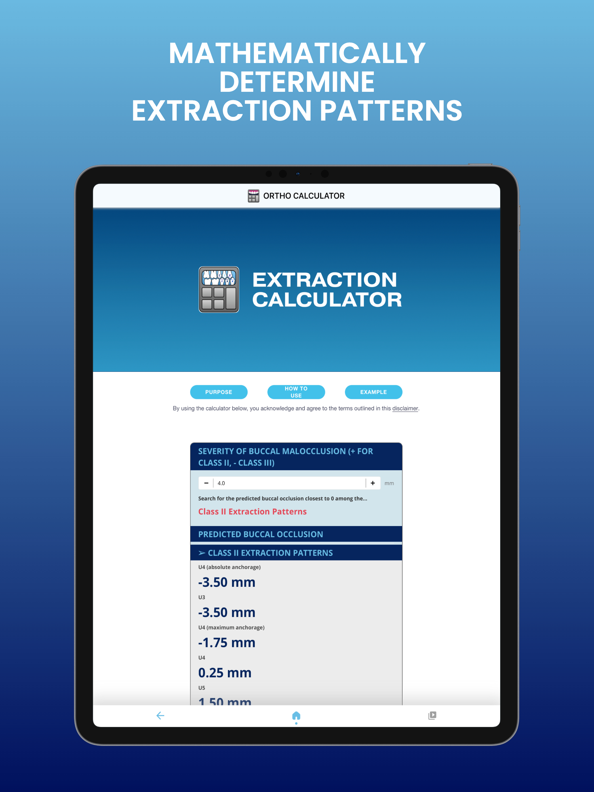 Ortho Calculator