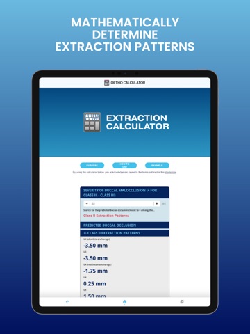 Ortho Calculator iPad screenshot