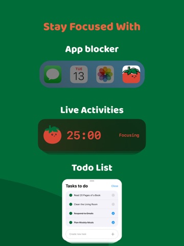 Pomodoro Timer - Pomofomo iPad screenshot