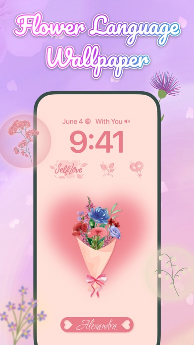 Flower Language: DIY Wallpaper Screenshot