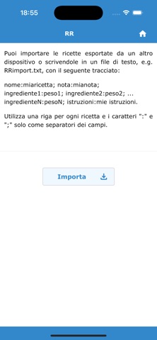 RR - Ricalcola Ricette screenshot