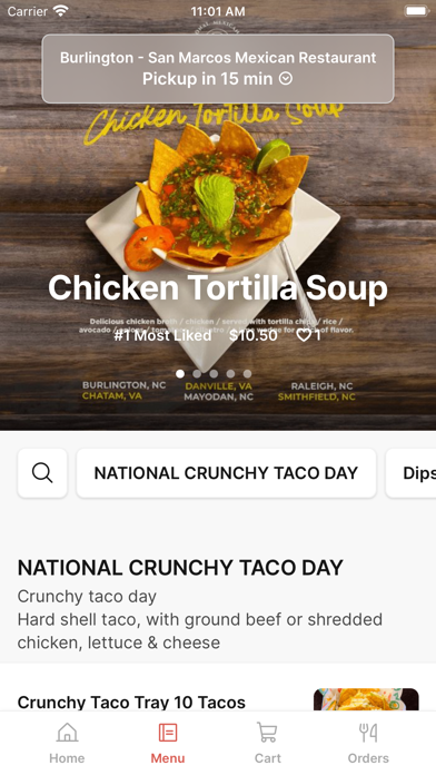 San Marcos Mexican Restaurant Screenshot