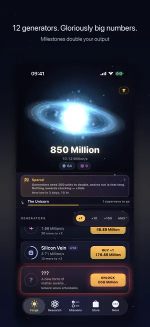 Supernova: Idle Star Forge screenshot 2