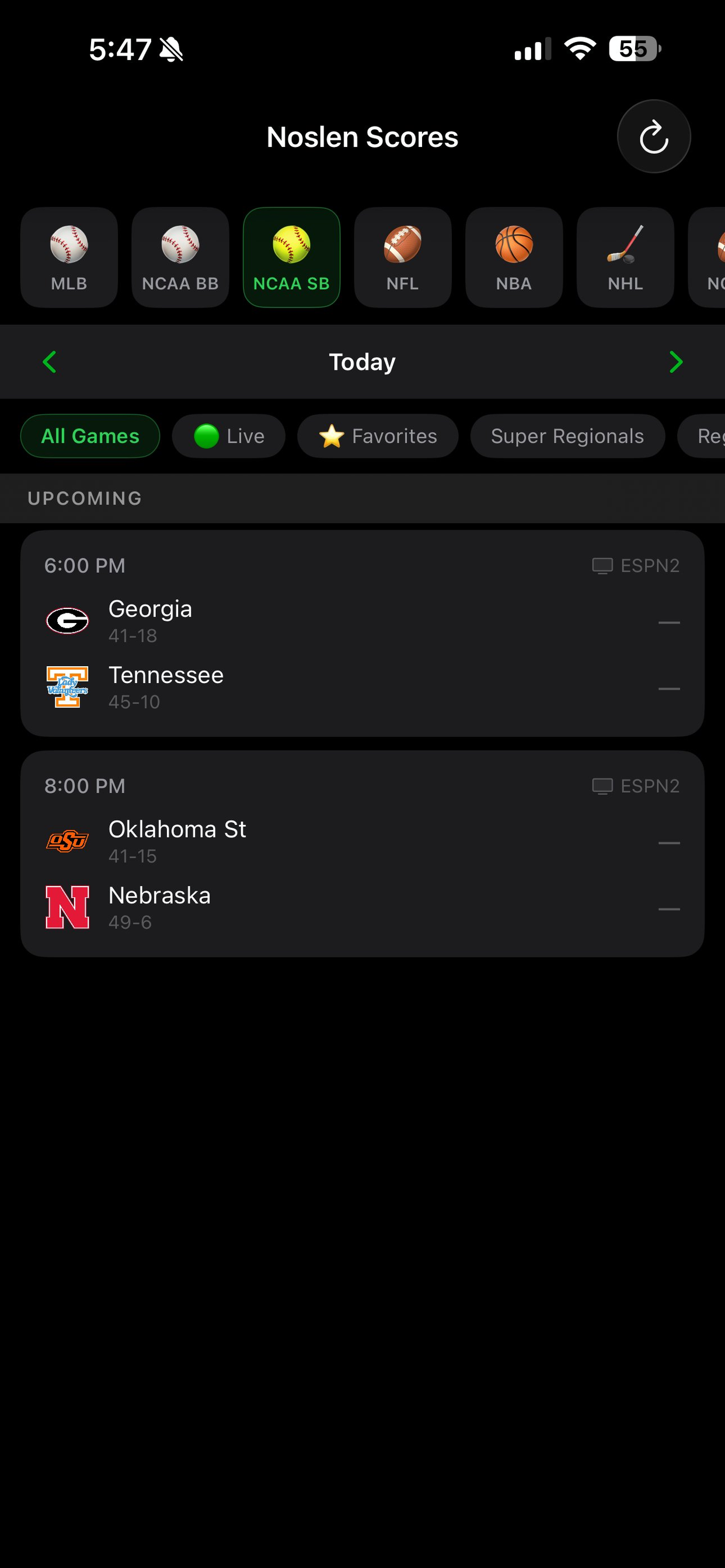 NoslenScores screenshot 3