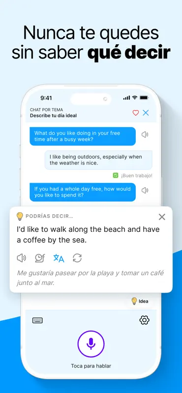 Practicar idiomas: Bubblz IA screenshot 6 of 8