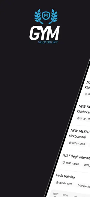 GYM Hoofddorp App screenshot 1