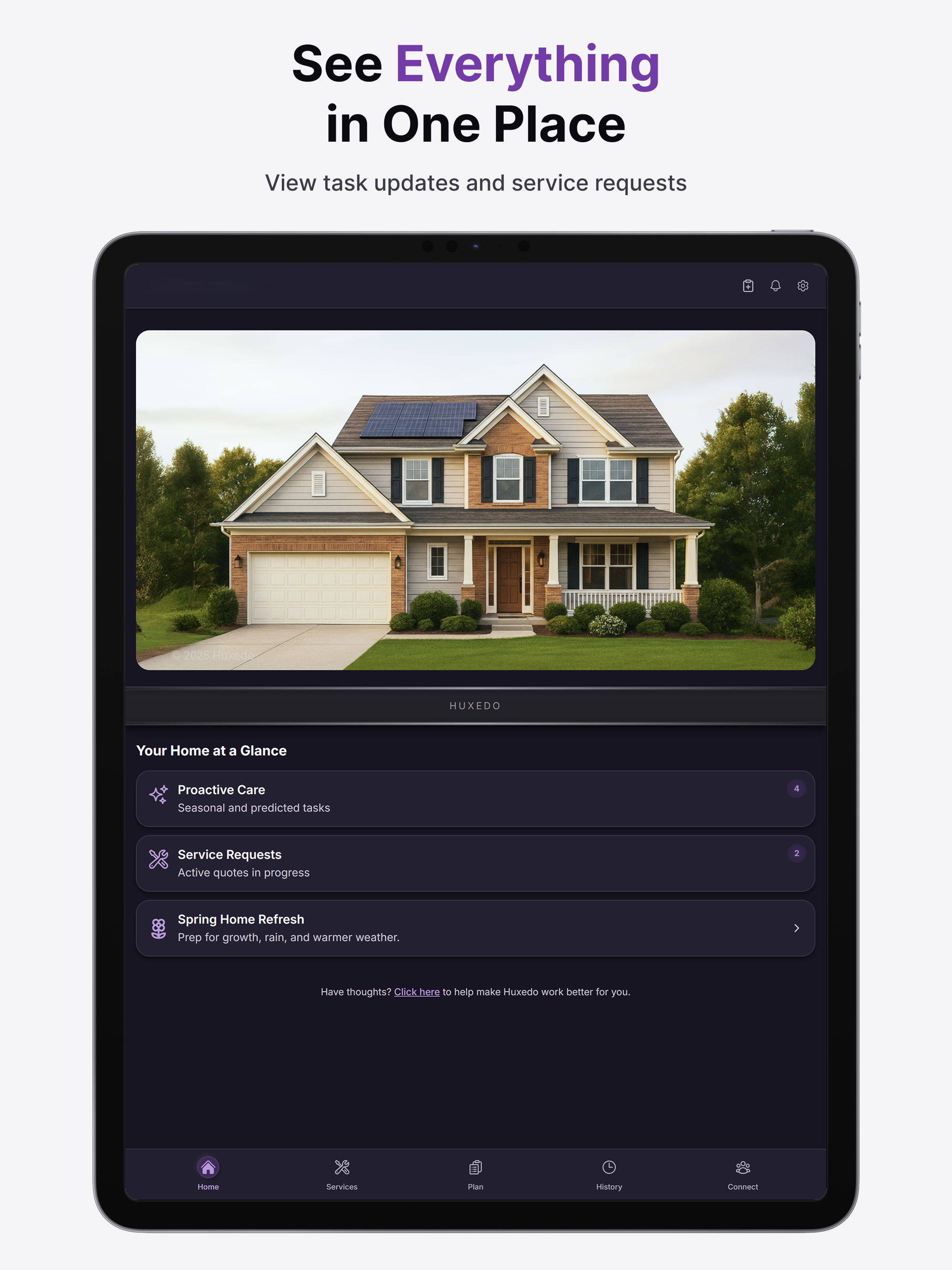 Huxedo: Smart Home Maintenance