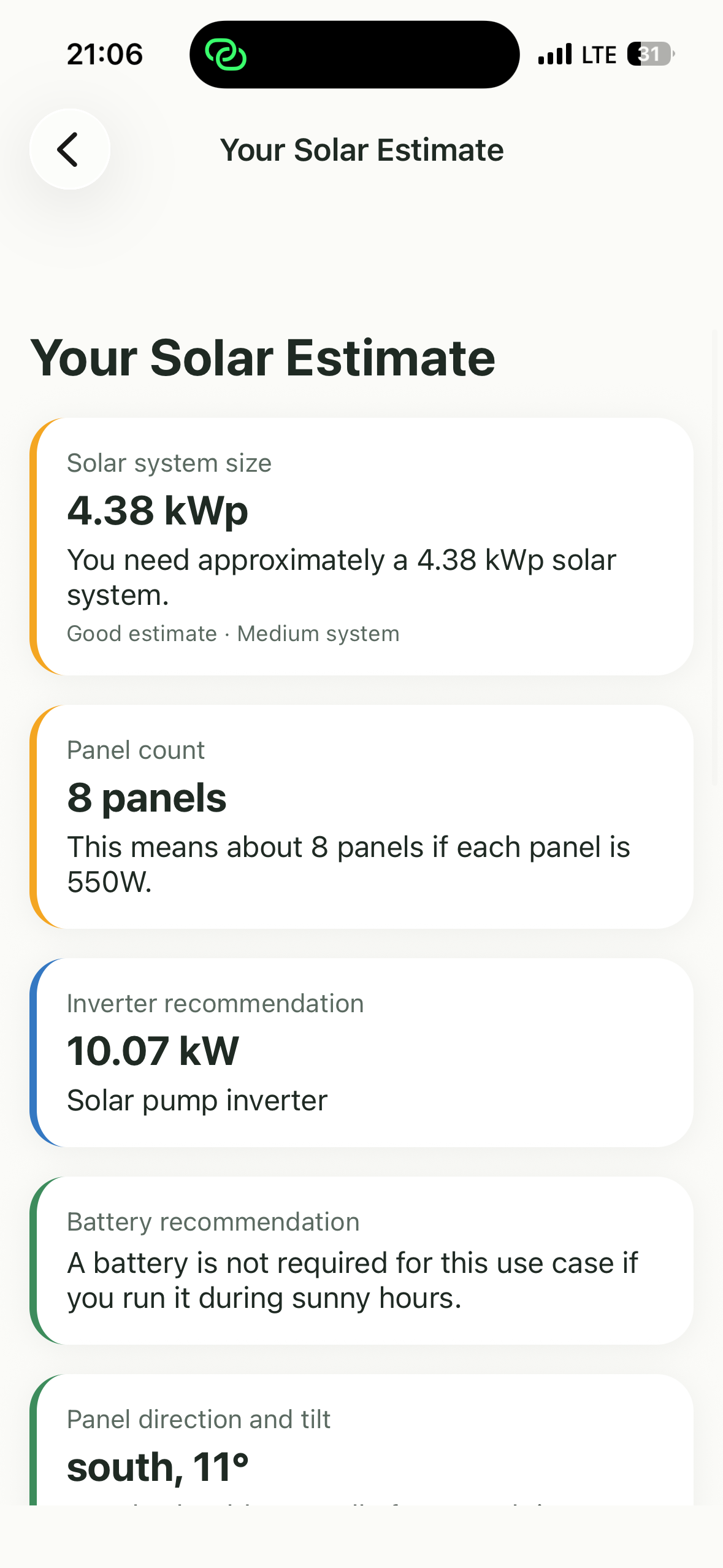 Easy Solar Sizer