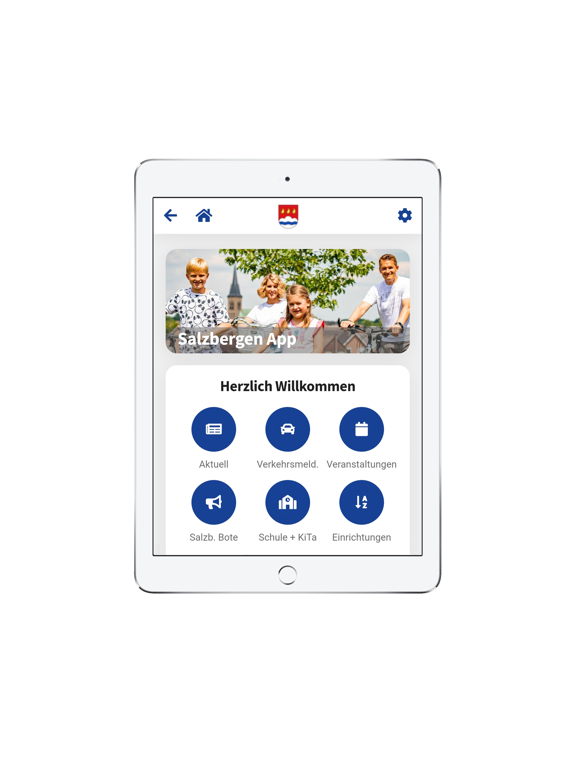 Salzbergen App iPad screenshot