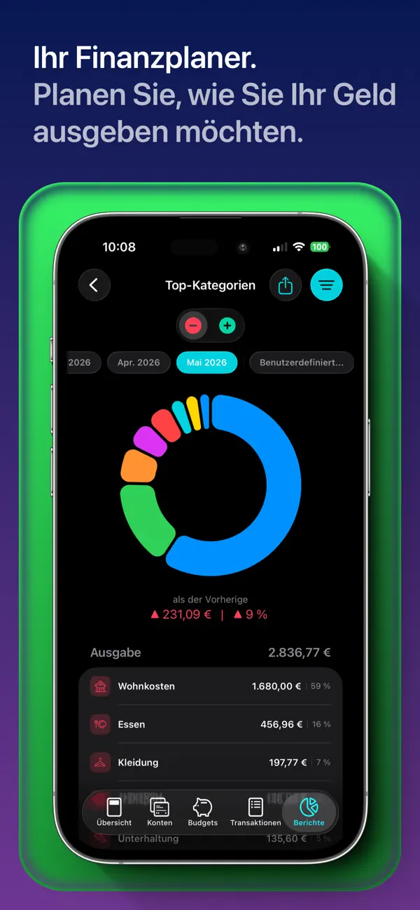 MoneyCoach - Budget & Finance iPhone App Screenshot 7 – Finanzen