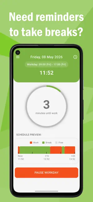WorkBreak - Break Reminder screenshot 1