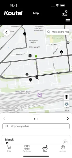 Kouvola public transport screenshot 4