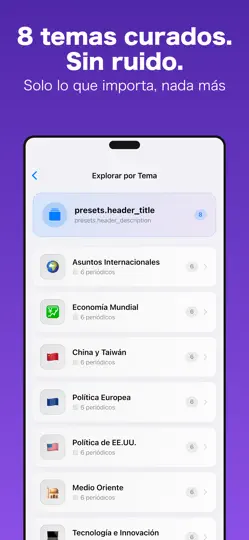 Captura de pantalla de World News 206・Traducción en iPhone 5