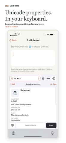 Uniboard: Unicode Keyboard screenshot 5