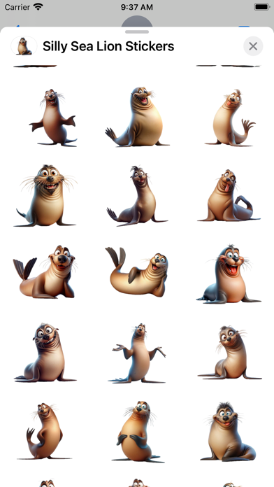 Screenshot #2 pour Silly Sea Lion Stickers